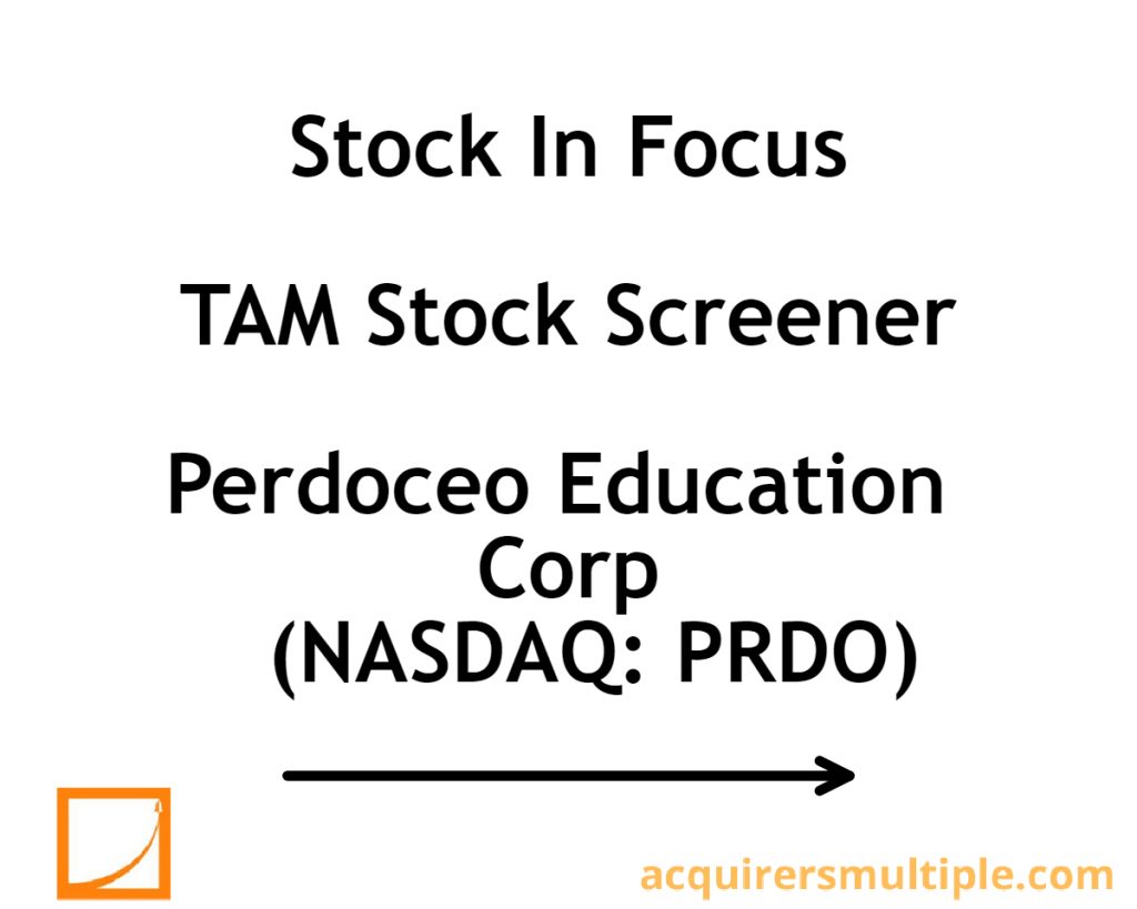 Stock In Focus – TAM Stock Screener – Perdoceo Education Corp (NASDAQ ...