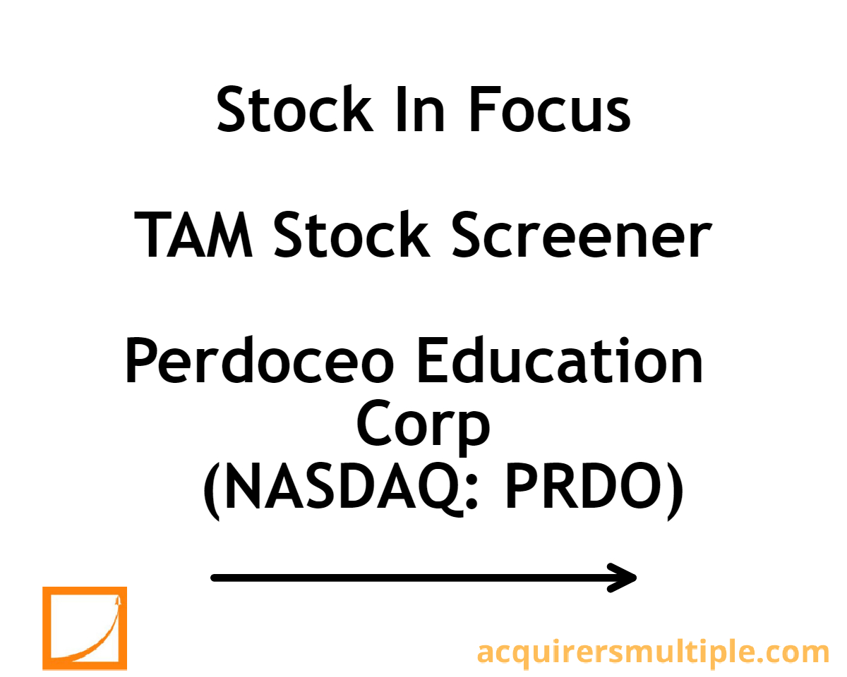 Stock In Focus – TAM Stock Screener – Perdoceo Education Corp (NASDAQ ...